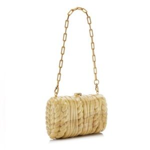 New In Box Cult Gaia Helene Clutch Cream Quilted
Chain-Handle Shoulder Bag